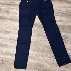 High Rise Women's Jeans in Deep Blue